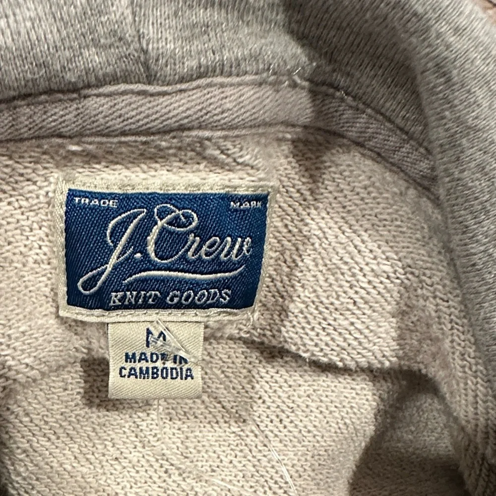 J. Crew French terry Gray hoodie Vintage Kanga Pocket pullover Unisex Size M